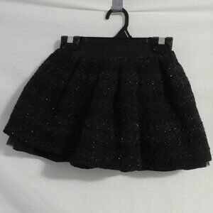 MISS MONA MOUSE | size 5, girls | Black Plaid Sparkling Multi Ply Skirt